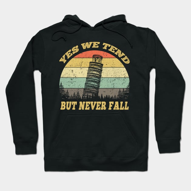 Leaning Tower of Pisa Italy Vintage Retro Hoodie by nedjm